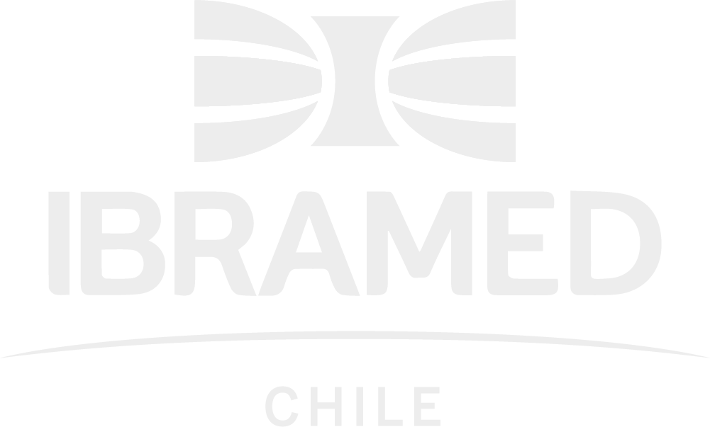 Logo Ibramed Chile en color blanco